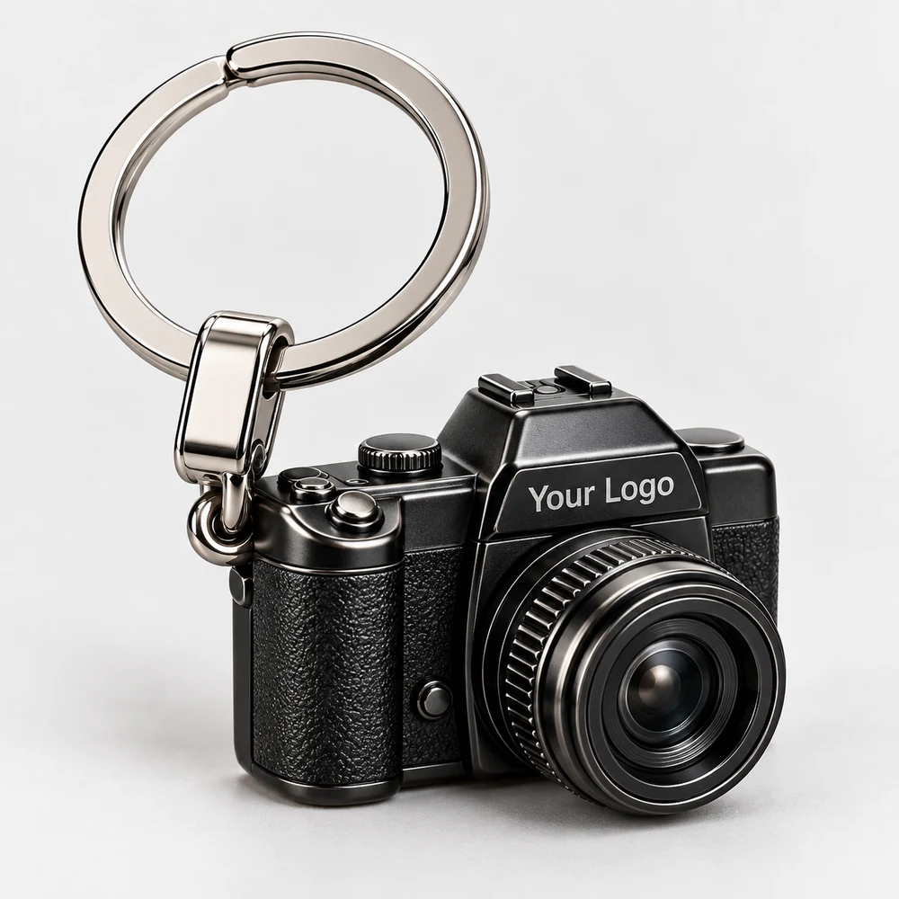 Mini Camera Metal Keychain